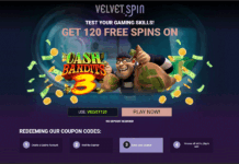 Velvet Spin No Deposit Bonus - 120 Free Spins or $100 Free Chip