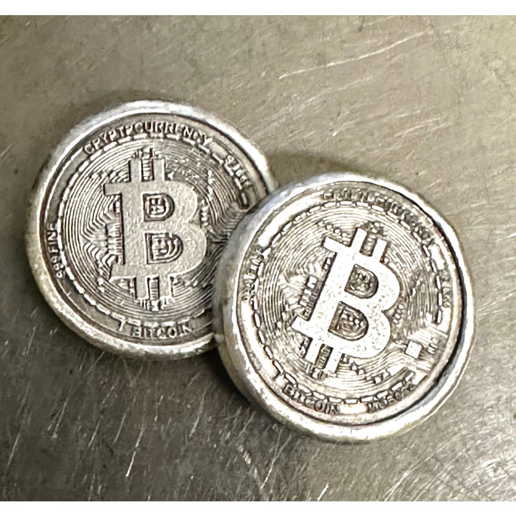1 oz MK BarZ .999 FS Bitcoin Stamped Round – MK BARZ AND BULLION