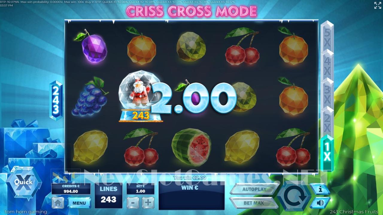 243 Christmas Fruits Slot Review & Demo by Tom Horn - Play Free Online
