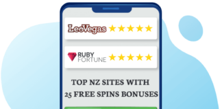 25 Free Spins No Deposit - Best Deals on Registration in NZ