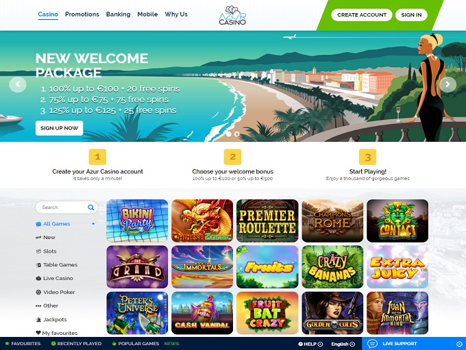 Azur Casino Online Casino Review