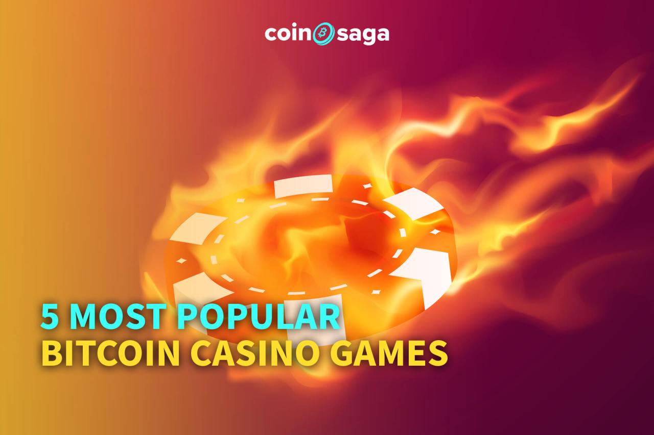 The 5 Most Popular Bitcoin Casino Games - CoinSaga Bitcoin Casino Blog