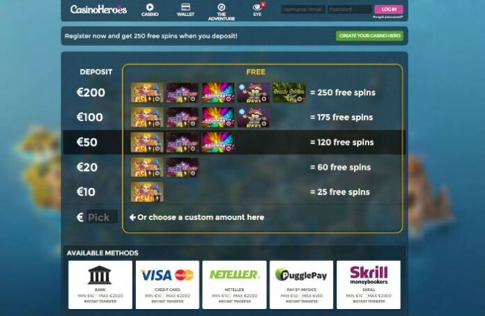 Casino-Heroes-free-spins Play Casino Heroes and Become The Hero Yourself