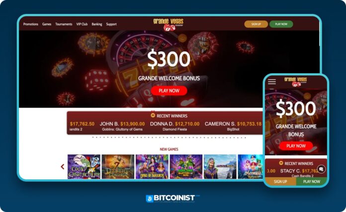 Grandevegas-online-gambling-rm-homepage Best Online Gambling Sites 2023 Real Money US Casinos