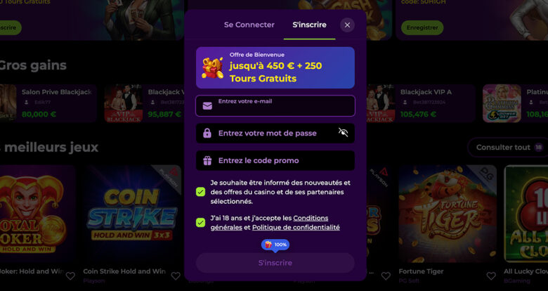 SpinMama Casino - Doublez le plaisir avec 450 € + 250 tours gratuits