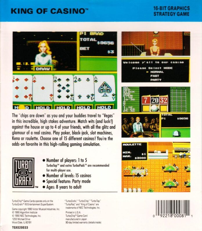 King of Casino - The PC Engine Software Bible
