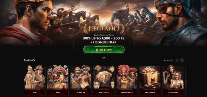 Legiano Casino - Melden Sie sich jetzt an & Beginnen Sie groß zu ...