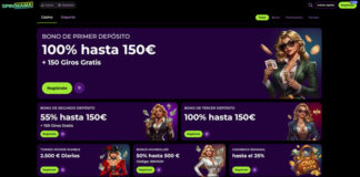SpinMama Casino: doble emoción con 450 € + 250 tiradas gratis