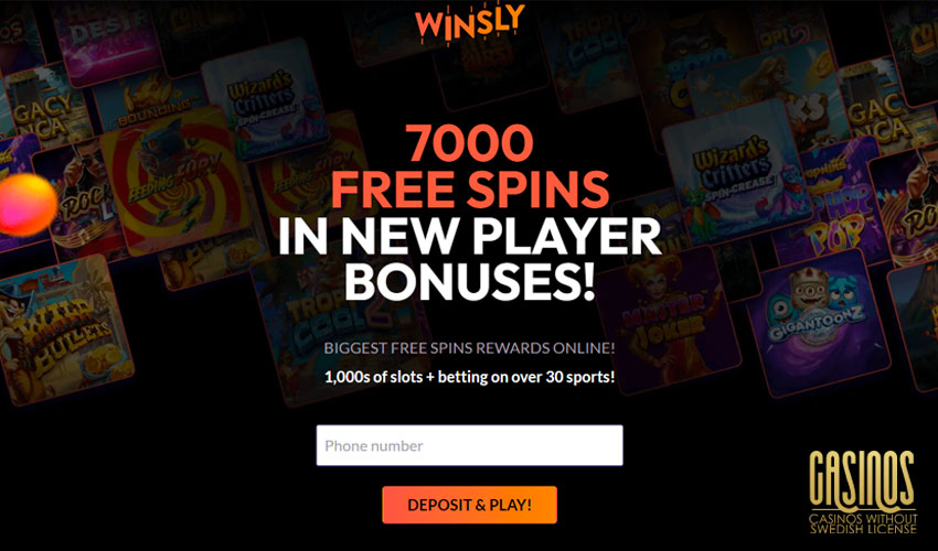 Winsly Casino | 7,000 Free Spins | 3,000+ Slots | 2025