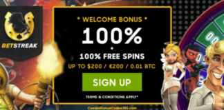 Betstreak Bitcoin Casino 2 BTC plus 150 FREE Spins Welcome Package ...