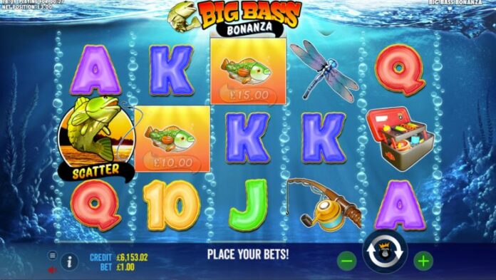 Big Bass Bonanza slot with wild symbols and free spins bonus