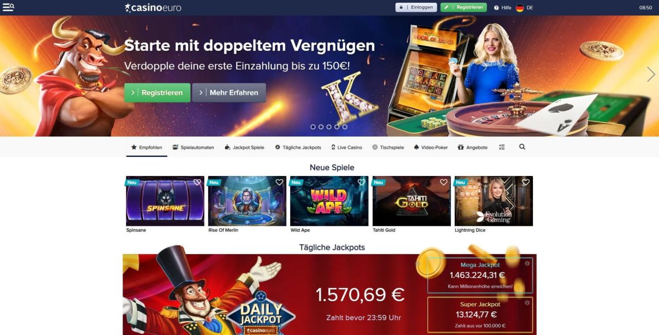 Casino Euro Test und Erfahrung Stand 2020
