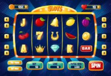 Premium Vector | Casino slot machine game ui design, gambling mobile ...