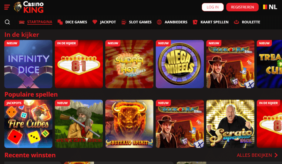 CasinoKing Casino België 2025 - Feeling Lucky