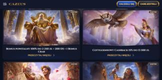 Cazeus Casino recenzja kasyna i opinie: odbierz bonus 2250 PLN + 200 FS