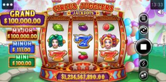 Circus Jugglers Jackpots Slot > Review and Free Play Demo