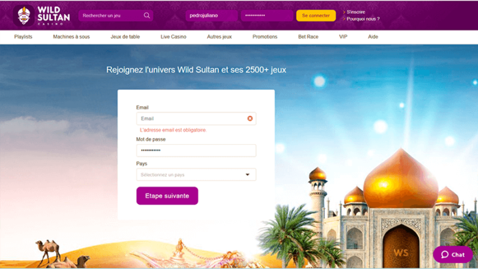 compte-wild Wild Sultan Casino - L'un des meilleurs bonus jusqu'à 500