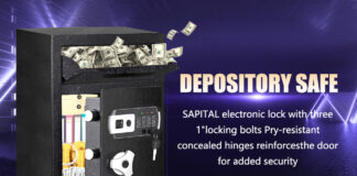 Sapital 2.6 CUB Depository Safe with Drop Slot, Drop Safe for Business ...
