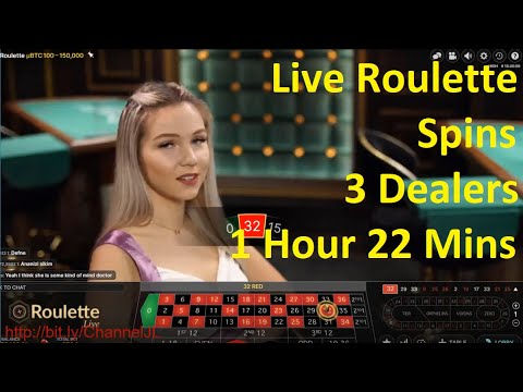 Live Roulette Spins 3 Dealers 1 Hour 22 Mins - YouTube