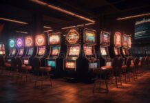 Interior of Elite Luxury Vip Casino, Illustration, Ai Generative ...