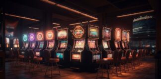 Interior of Elite Luxury Vip Casino, Illustration, Ai Generative ...