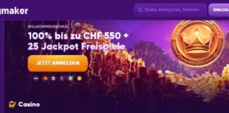 Kingmaker Casino Bonus: CHF 550 + 50 Drehs am Glücksrad
