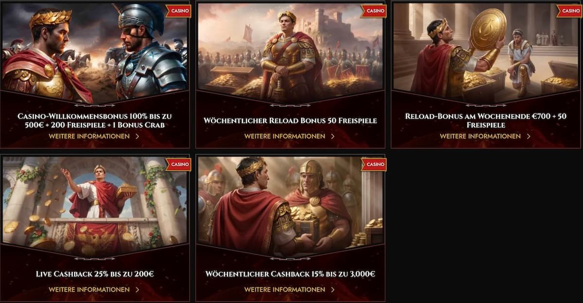 Legiano Casino | 500 € Bonus + 200 Freispiele