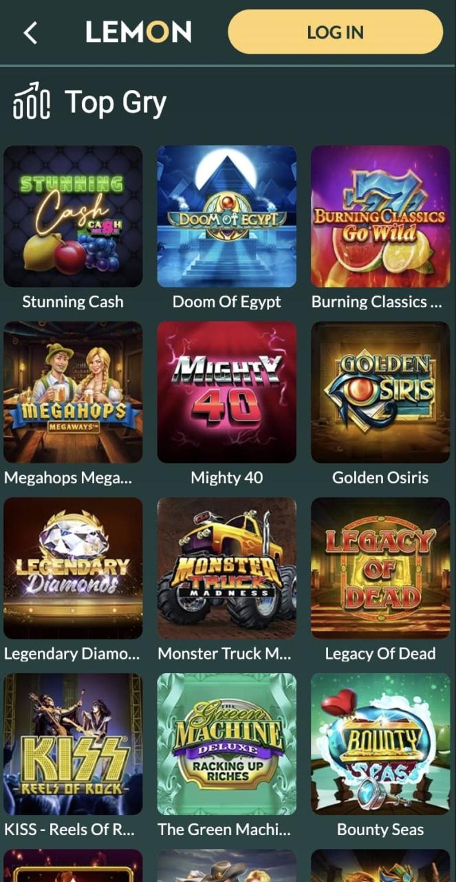 Mobilna aplikacja Lemon casino 2024:Androida i iOS