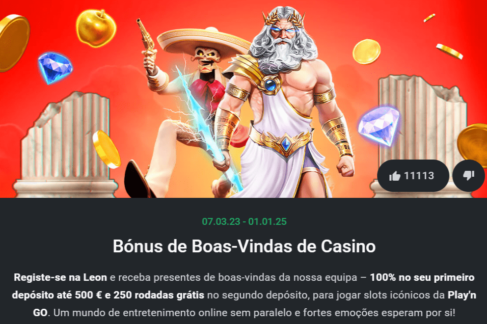 Leon Casino: Receba 500€ e 250 Rodadas Grátis【Outubro 2024】