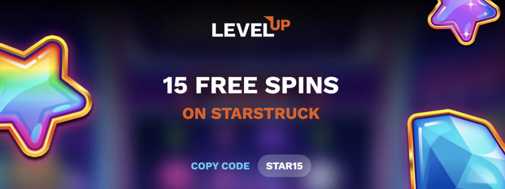 Level Up Casino: 15 Free Spins No Deposit + up to 5 BTC Bonus No ...