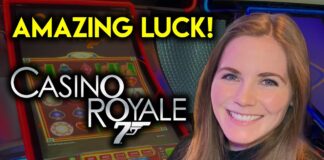 Luckiest I've Ever Been On James Bond Casino Royale Slot Machine! - YouTube