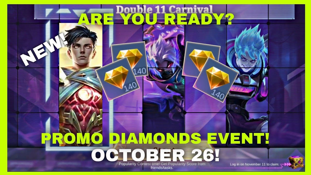 BIG EVENT! PROMO DIAMONDS EVENT OCTOBER 26 UPDATE! CLAIM FREE PROMO ...