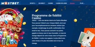 Casino Mostbet au Maroc - bonus meilleurs jeux 3500 MAD + 250 FS
