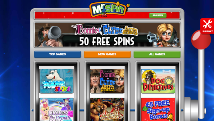 mr-spin-homepage Review of Mr Spin Mobile Casino -- Truly Mobile With 50 Extra Spins Bonus!