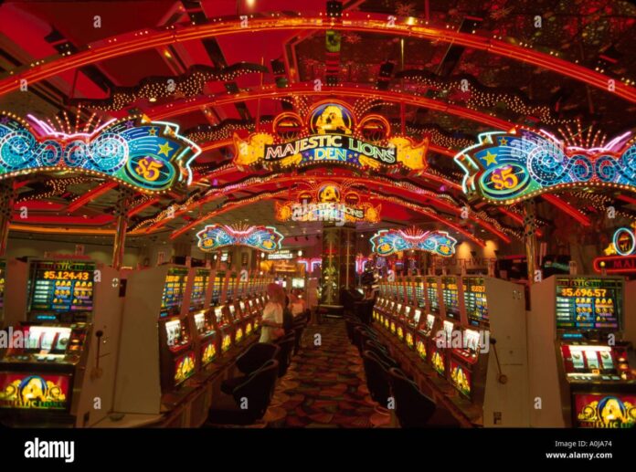 Nevada Southwest Las Vegas The Strip MGM Grand Hotel Casino slot Stock ...