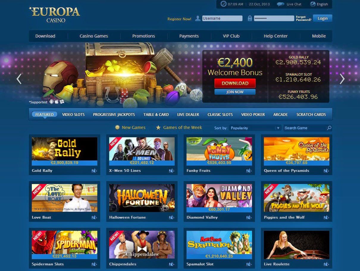 Europa Casino Review For 2023 - Exclusive AU,400 Bonus!
