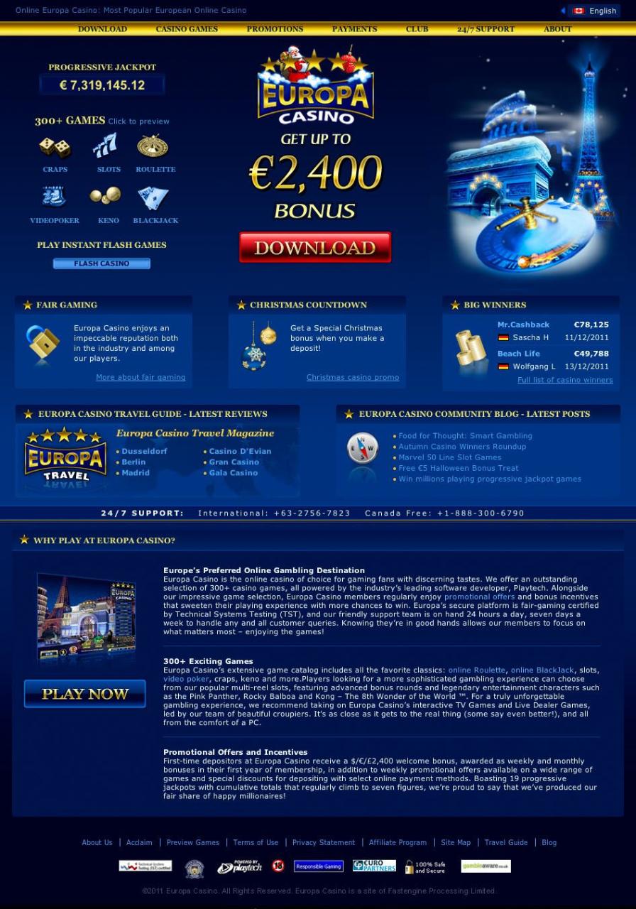 Europa Casino Review For 2023 - Exclusive AU,400 Bonus!