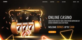 Premium Vector | Online casino welcome bonus black banner with offer ...