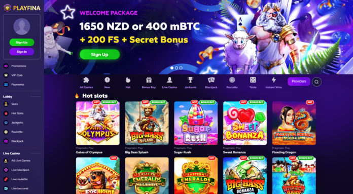playfina-casino-site Playfina Casino Review Get NZ$7200+ 1000 FS Bonus!