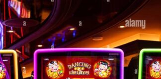 Slot Machines One Arm Bandits, Casino Sky Princess cruise ship Stock ...