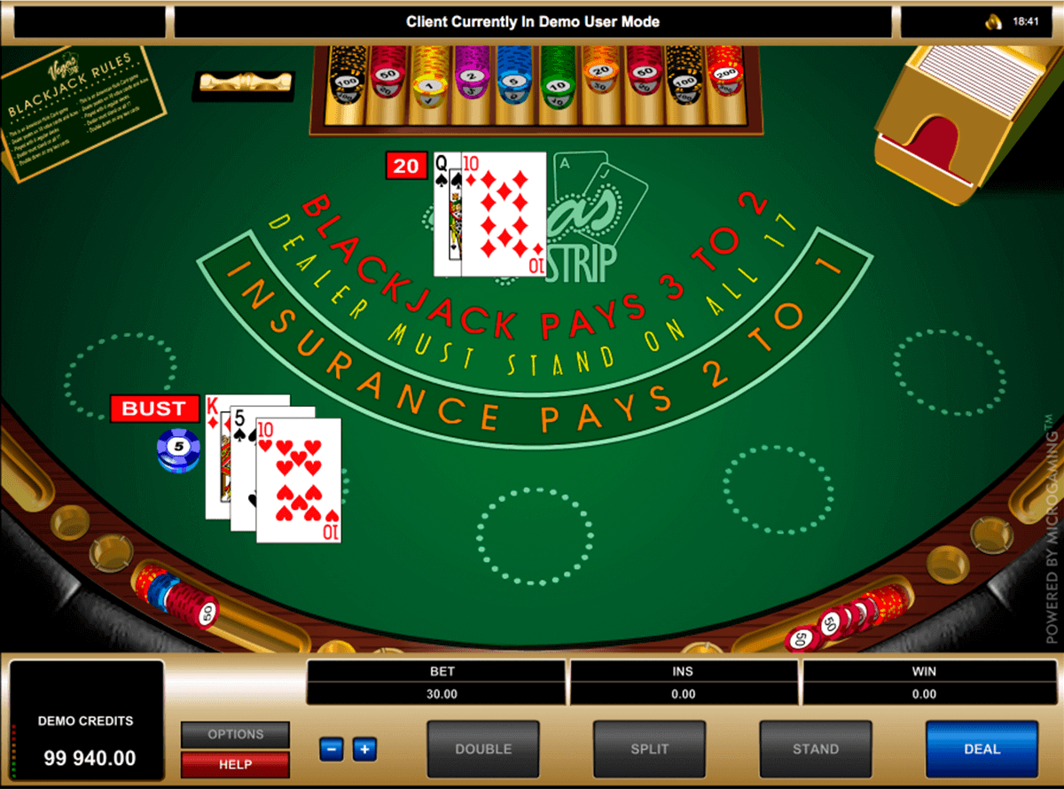 Play Vegas Strip Blackjack by Microgaming For FREE 2022