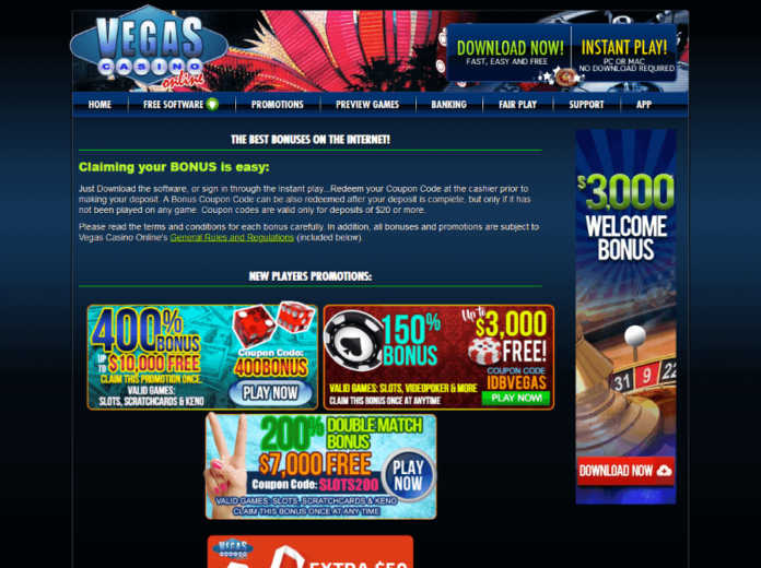 vegascasino-promotions Vegas Casino Online Review | Playing Games in The Virtual Sin City