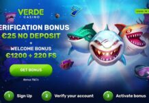 Verde Casino No Deposit Bonus €25 Free on Verification