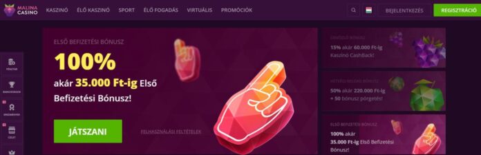 welcome-bonus-malina-casino Magyarország Malina Casino fogadási bónuszok és ajánlatok