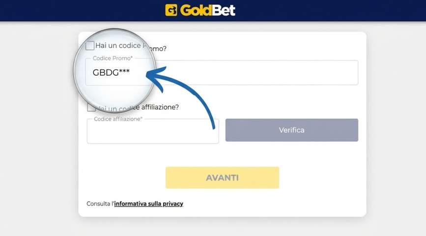 Codice Promozionale Goldbet maggio 2026 GBDG***: 2.050€ + 250€ bonus ...